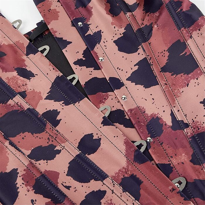 Корсет жіночий ADELCE, квітковий принт, леопардовий, для підкреслення талії, стильний вінтажний дизайн (XS)