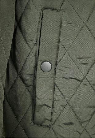 Чоловіча стібана куртка Urban Classics Diamond Quilt Jacket, оливкова, розмір 4XL