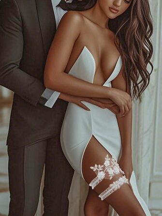 Шкарпетки мереживні для вечірки Campsis Hochzeit raut