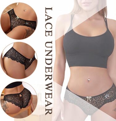 5-Piece Set Танга для жінок з мережива, сексуальна білизна, під одяг, труси, танга, дихаючі, безшовні, гіпстер, бікіні, панчіхи, спідня білизна, набір, розмір M