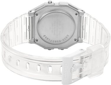 Цифровий унісекс годинник Casio Collection у прозорому корпусі
