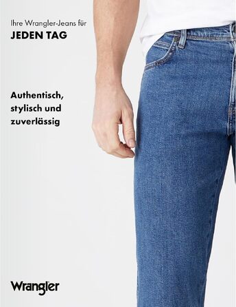 Чоловічі джинси Wrangler Regular Fit Regular - середня посадка, чорні, Stonewash (W44 L30)