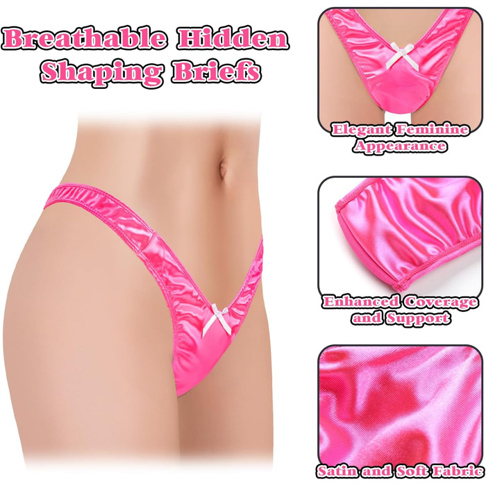 Танга труси з високою посадкою для кросдресерів та трансгендерних осіб, гаф, XXL, рожевий