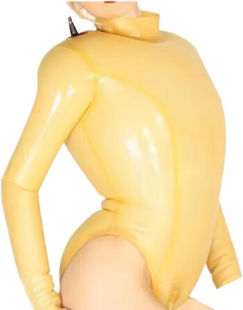 Прозорий латексний комбінезон з блискавкою (Catsuit/Bodysuit) - GAYLOP