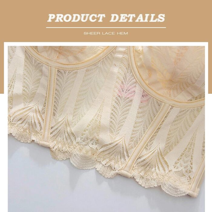 Чорний бюстгальтер Necalisi Dirndl BH з пуш-ап та мереживом, розмір 38/85C, для вечірніх та весільних суконь