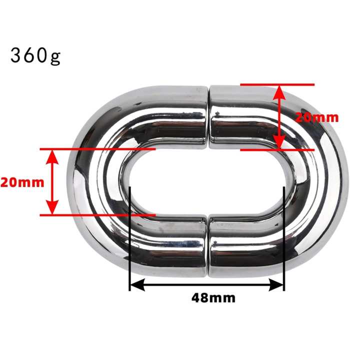 Чоловічий магнітний вага для яєчок, кільце для яєчок, кільце для стимуляції, для чоловіків, срібло, L