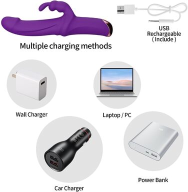 Вібратор Rabbit Silikon Dildo з 10 режимами вібрації - Інтимна іграшка для жінок та пар, Червоний