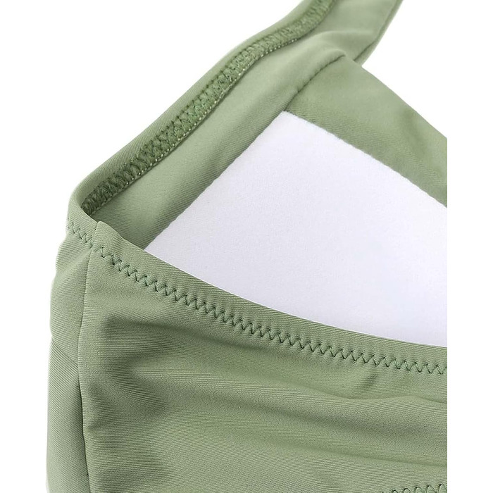 Купальник суцільний жіночий Einteiliger Monokini Pushup Wrap, зелений колір - 2026