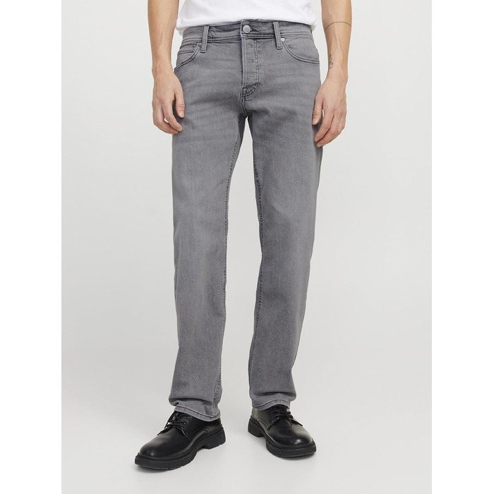 Чоловічі завужені джинси Jack & Jones JJIMIKE JJORIGINAL сірого кольору (32W / 32L)