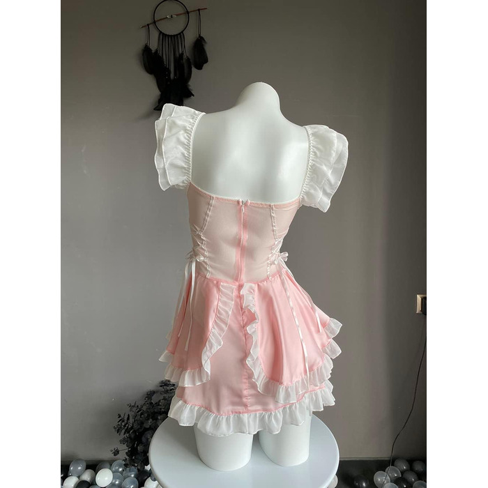 Костюм для косплею SNOMYRS: Французька служниця, сексуальний набір нижньої білизни, костюм для Хелловіну, babydoll