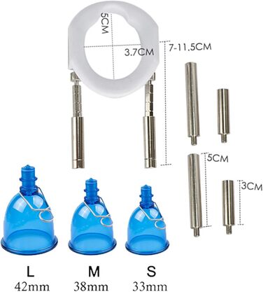 Набір для збільшення статевого члена Yasexx: пеніс-насос, екстендер, стимулятор ерекції