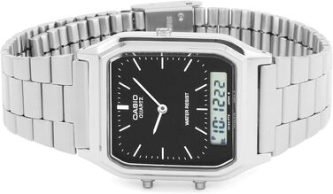 Наручний годинник Casio Collection Unisex Retro (Сріблястий/Чорний)
