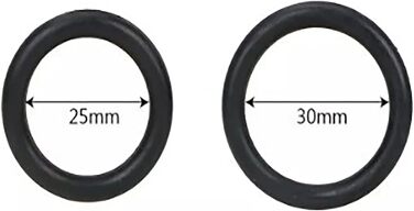 Набір з 6 шт. сталевих дилататорів для чоловіків (25 мм, 30 мм) з кільцем, для простати, мастурбації, срібло