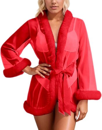 Комплект жіночої білизни з відкритим декольте, еластичний виріз, великі розміри, червоний/білий, XL