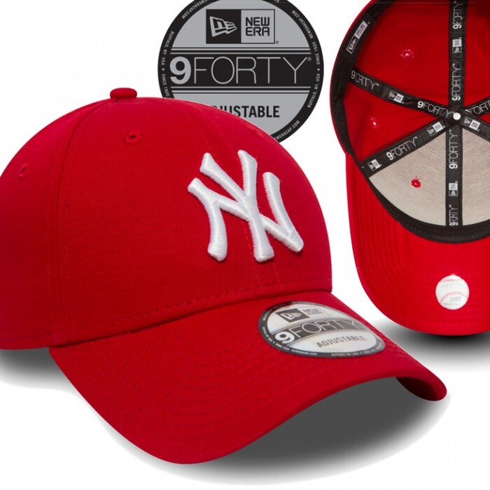 Кепка з регульованим розміром New Era 9FORTY NY Yankees, червона 10531938