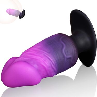 Анальний плагін для чоловіків та жінок XXL, силіконовий, для початківців – реалістичний, портативний, товстий, великий анальний ділдо для ігор (M)