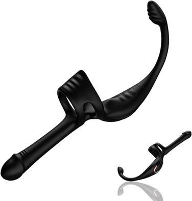 Вібратор для чоловіків Qhysin: стимуляція простати, анальний вібратор з кільцем, 10 режимів, комплект для пар