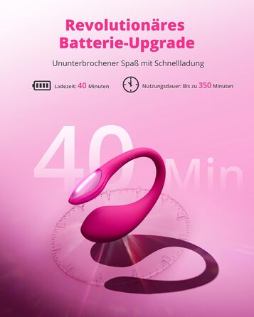 LOVENSE Lush Mini - міні-вібратор з дистанційним керуванням, 10000+ режимів, водонепроникний, для соло та парних ігор, ідеальний у подорожах