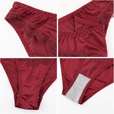 5 пар жіночих трусиків з мереживом, безшовні, сексуальний комплект, дихаючі, бразильський сліп, хіпстер, трусики-сліпи, багатопакові (B-5er, M)