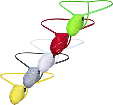Сексуальна чоловіча стрінг-труси Faringoto, низька посадка, прозорі, танга, сумка, покращений бікіні, нижня білизна, T-подібний задній шов L, 5 кольорів