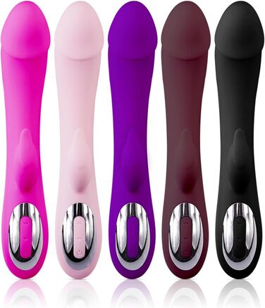 Вібратор G-Spot з силікону для жінок, 7 режимів, рожевий