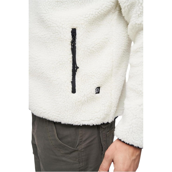 Чоловіча робоча куртка Brandit Teddyfleece Worker Jacket, біла, розмір XXL