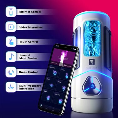 Електричний вібратор для чоловіків YcsLust з керуванням через додаток, 10 режимів вібрації та інтерактивні розваги