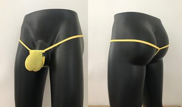 Сексуальна чоловіча стрінг-труси Faringoto, низька посадка, прозорі, танга, сумка, покращений бікіні, нижня білизна, T-подібний задній шов L, 5 кольорів