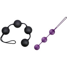 You2Toys Velvet Purple/Black Balls - 3/4 шт. м'які інтимні іграшки для жінок