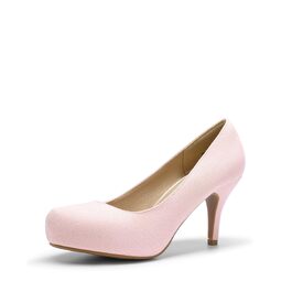 Жіночі класичні туфлі-човники DREAM PAIRS на шпильці для офісу та бізнесу, рожева замша, розмір 37.5 EU