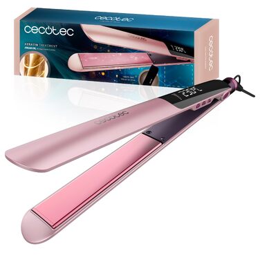 Випрямляч для волосся Cecotec Lisse Keratin Essence Olive, керамічне гладке залізо з аргановою олією, регулювання температури 130–230°C, функція швидкого нагріву HeatMax, колір оливковий