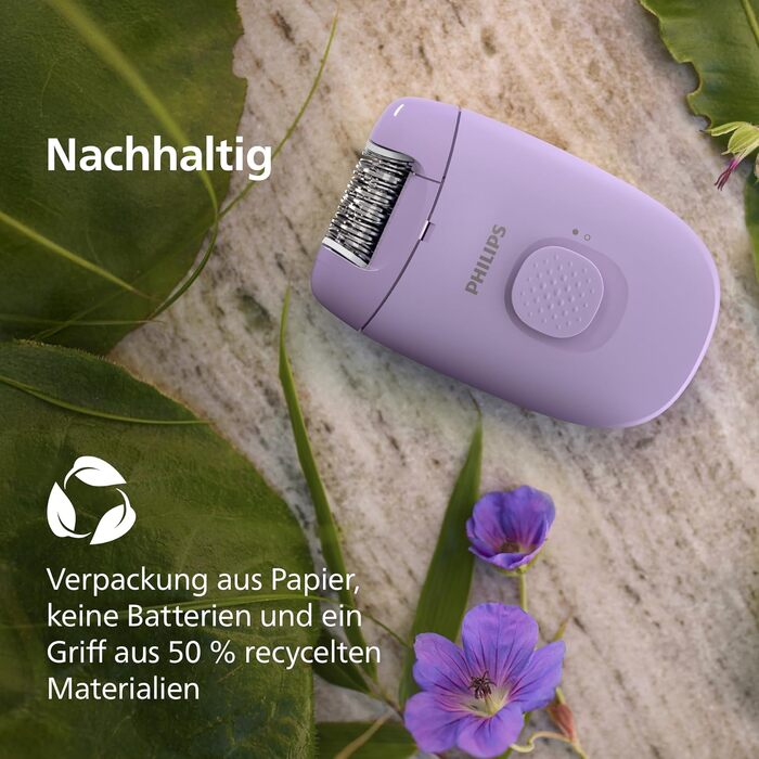 Епілятор Philips Series 2000 BRE237/00 мережевий, пристрій для видалення волосся, чорний