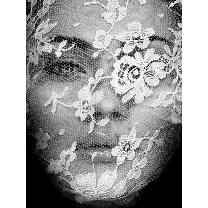 Маска на обличчя з мережива HOMELEX - мереживна маска на обличчя, повна мереживна маска, маска для карнавалу, прозора мереживна накидка