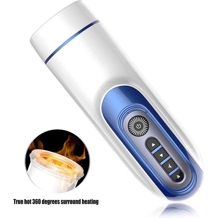 Електричний стакан для мастурбації з 7 режимами вібрації та підігрівом. Автоматичний мастурбатор для чоловіків. Інтимні іграшки для чоловіків