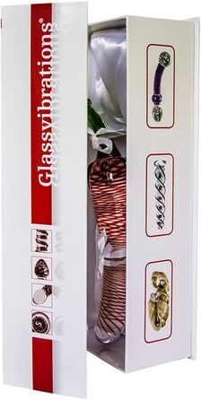 Glasdildo Glass Vibrations - Червоний Перець