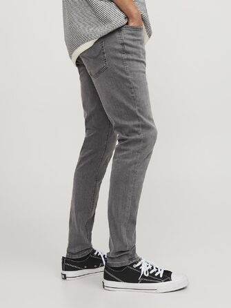 Чоловічі вузькі джинси Jack & Jones JJILIAM Skinny Fit, сірий денім, 32W/34L