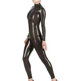 Костюм-латекс Гейлоп: обтислі легінси та костюм з прозорого чорного латексу