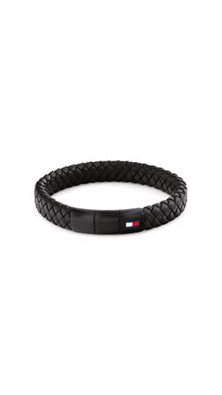 Чоловічий шкіряний браслет Tommy Hilfiger Jewelry Armband (Full Black) — стильний аксесуар з натуральної шкіри