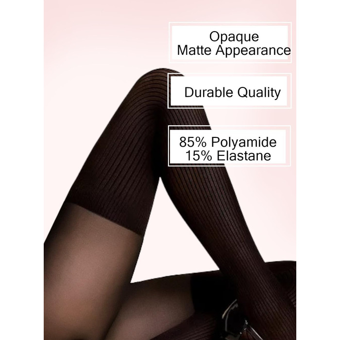 Чорні мереживні панчохи Milamurti з силіконовою стрічкою, висока посадка, XL