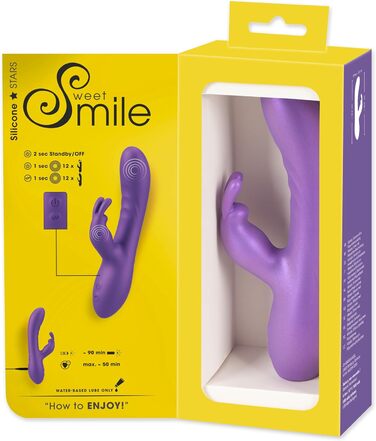 Вібратор-кролик Sweet Smile Lila, металевий, 3,3 см