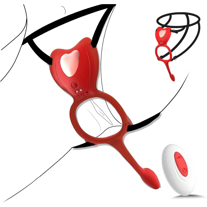 Набір вібраторів для жінок ZWFUN 3-в-1 з пультом дистанційного керування: анальні вібратори, стимулятори клітора, Dildo для G-точки. 10 режимів, анальні плагіни.