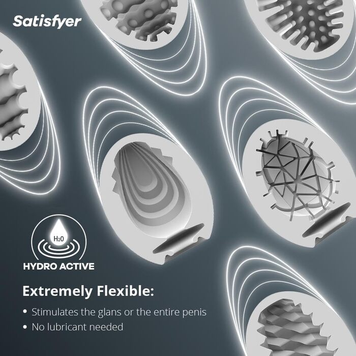 Яєчко для самостійного задоволення Satisfyer, набір 6 шт., TPE, гідроактивне, одноразове