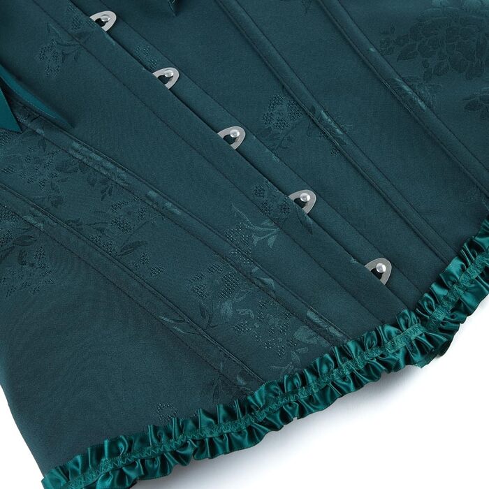 Корсет для жінок Kevry Gothic, форма одягу, корсаж, бюстгальтер, спідня білизна, топ (34-36, темно-зелений)