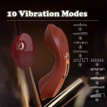 Вібратор Bluetooth з пультом керування, 10 режимів вібрації, для жінок, портативний дildo, Rose Rot
