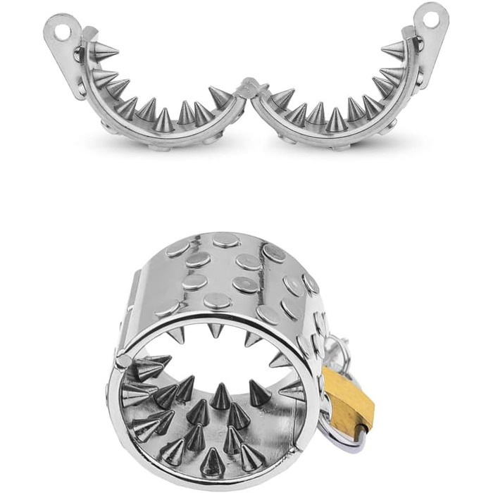 Кольцо для статевого члена з металу, з шипами, стимулятор, для чоловіків, 40 мм