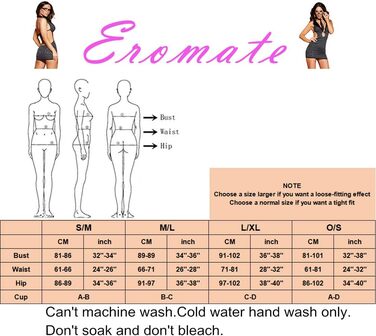 EROMATE Костюм Секретарки для жінок: міні-костюм, чорний, S-M