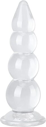 Анальний масажер Riesen XL з присоском: прозорий анальний кулька, масажер простати, дилататор для ануса, іграшка для дорослих (чоловіки, жінки)
