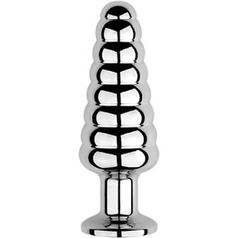 Анальний вібратор з нержавіючої сталі - металевий анальний плаг для масажу простати