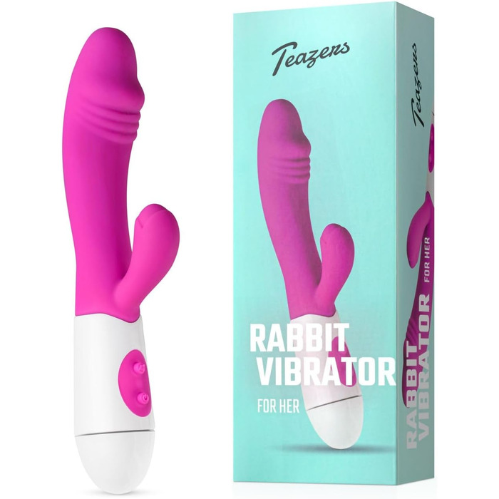 Реалістичний вібратор-кролик Teazers Rabbit Vibrator — рожевий