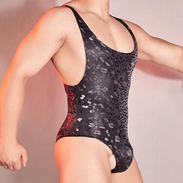 Манкіні Borat для чоловіків: сексуальний танга, V-подібний виріз, пляжний кінь, подарунок, спідня білизна, костюм Санти для Хелловіну та Різдва, універсальний розмір (A6-grey)